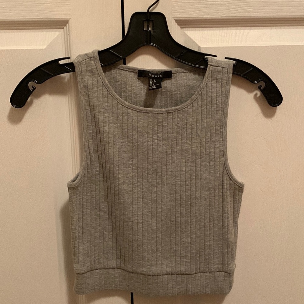 Grey crop top